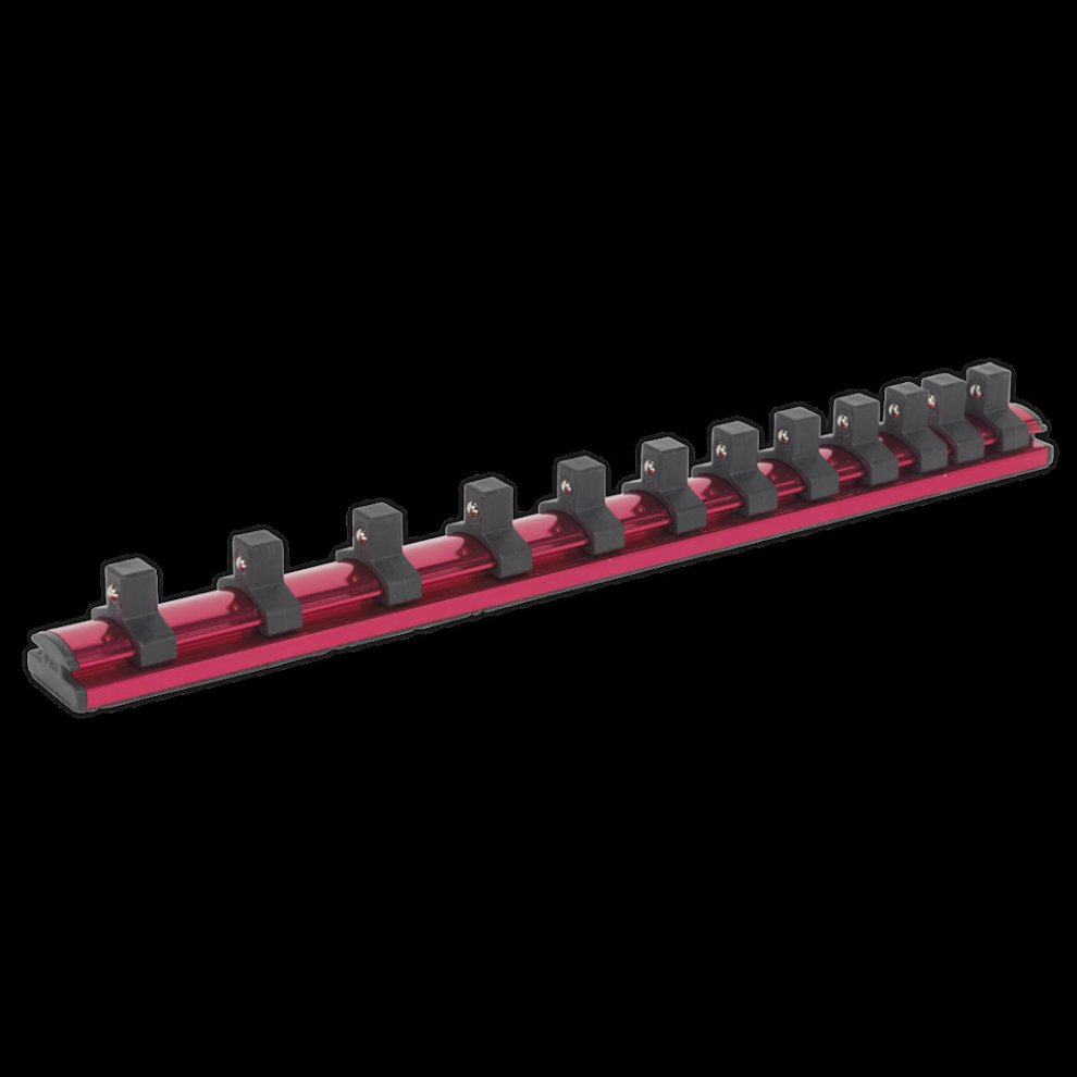 Socket Retaining Rail Magnetic 3/8"Sq Drive 12 Clips