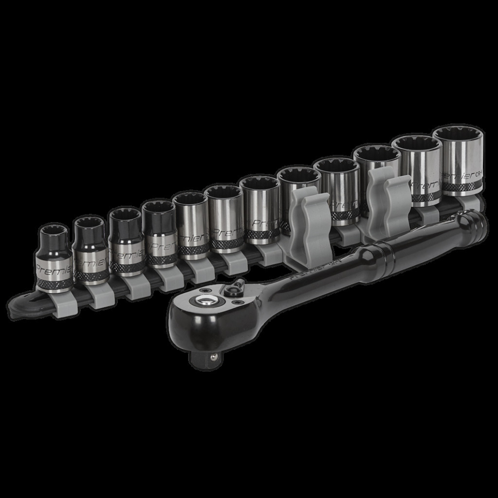 Socket Set 13pc 3/8"Sq Drive Total Drive® Metric - Black Series