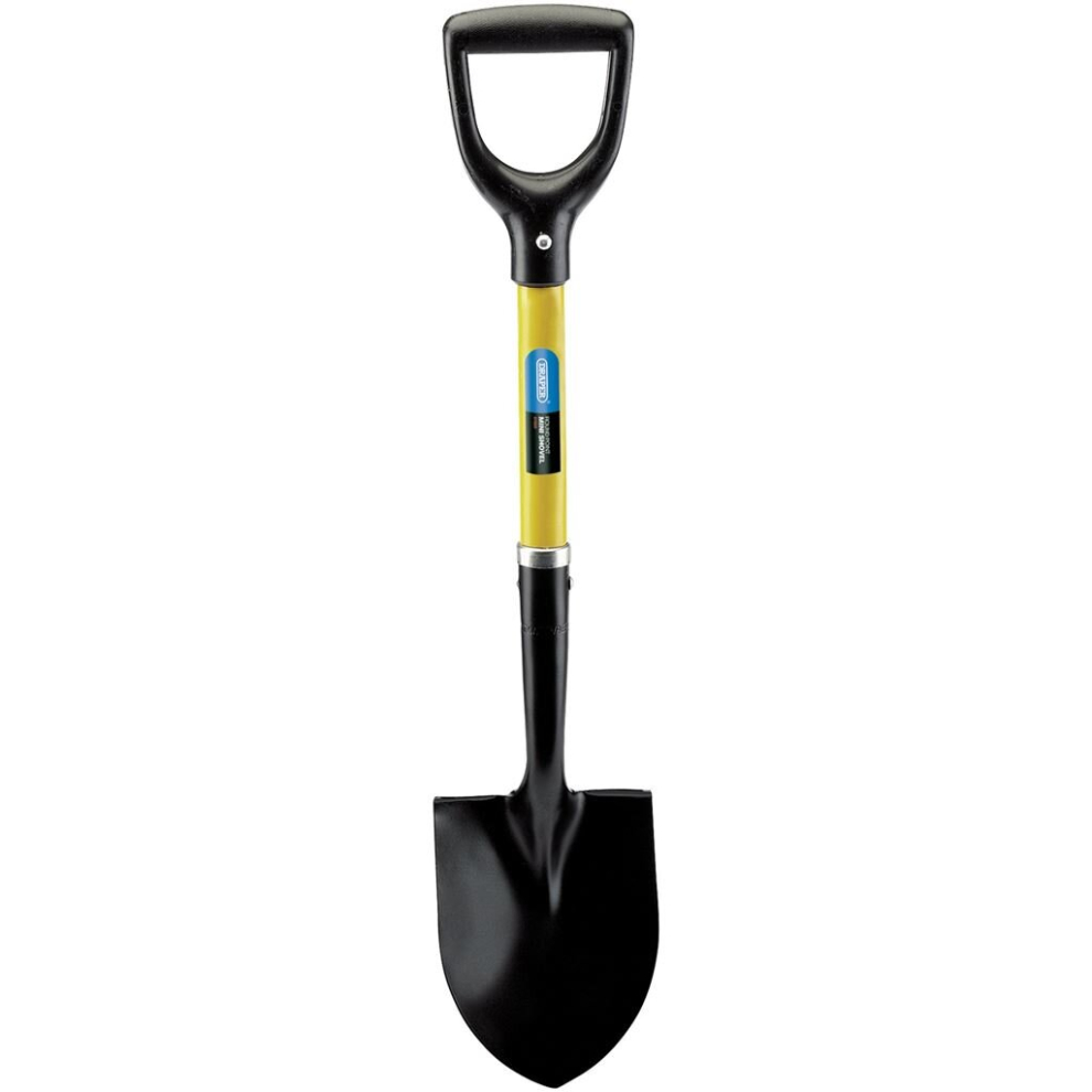 Round Point Mini Builders Shovel with Fibreglass Shaft
