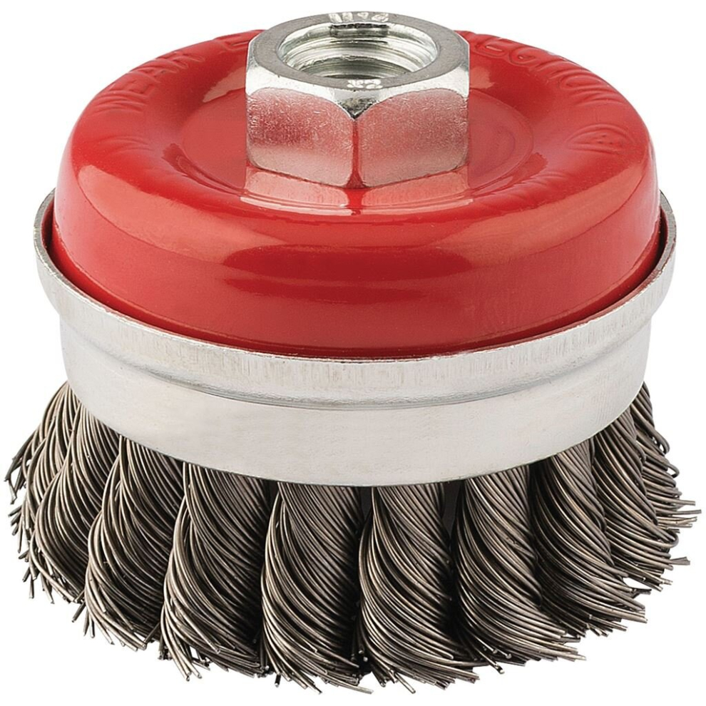 Steel Twist-Knot Wire Cup Brush, 65mm, M14