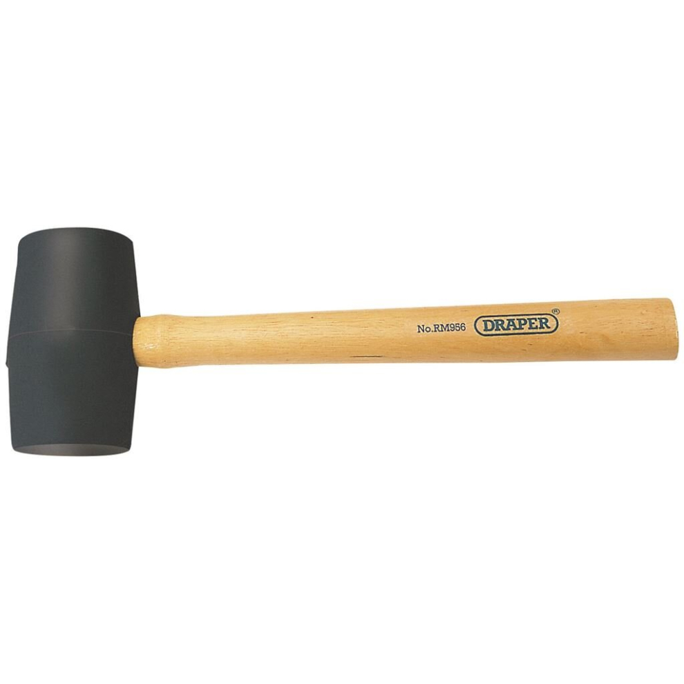 Rubber Mallet With Hardwood Shaft, 410g/14.5oz-image-OPC-PPF7HB-NEW
