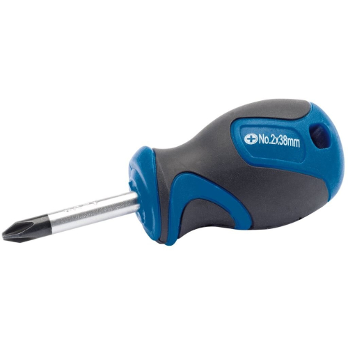 Draper Soft Grip Cross Slot Screwdriver, No.2 x 38mm