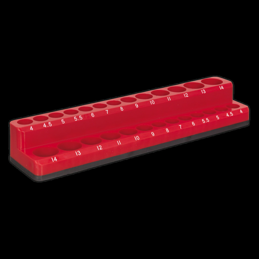 Sealey Socket Holder Magnetic 1/4"Sq Drive Capacity 26 Sockets