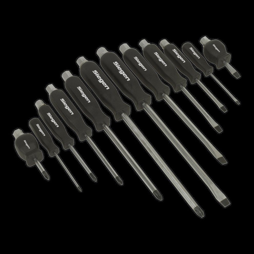 Screwdriver Set 12pc Hammer-Thru