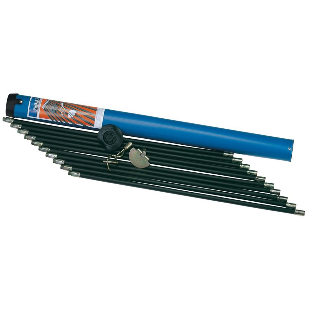 Polypropylene Drain Rod Set in Case, 9m (13 Piece)