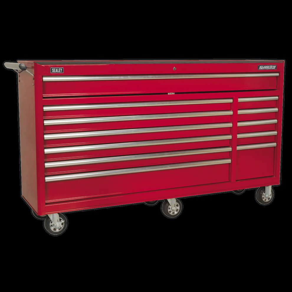 Sealey Rollcab 12 Drawer With Ball-Bearing Slides Heavy-Duty - Red