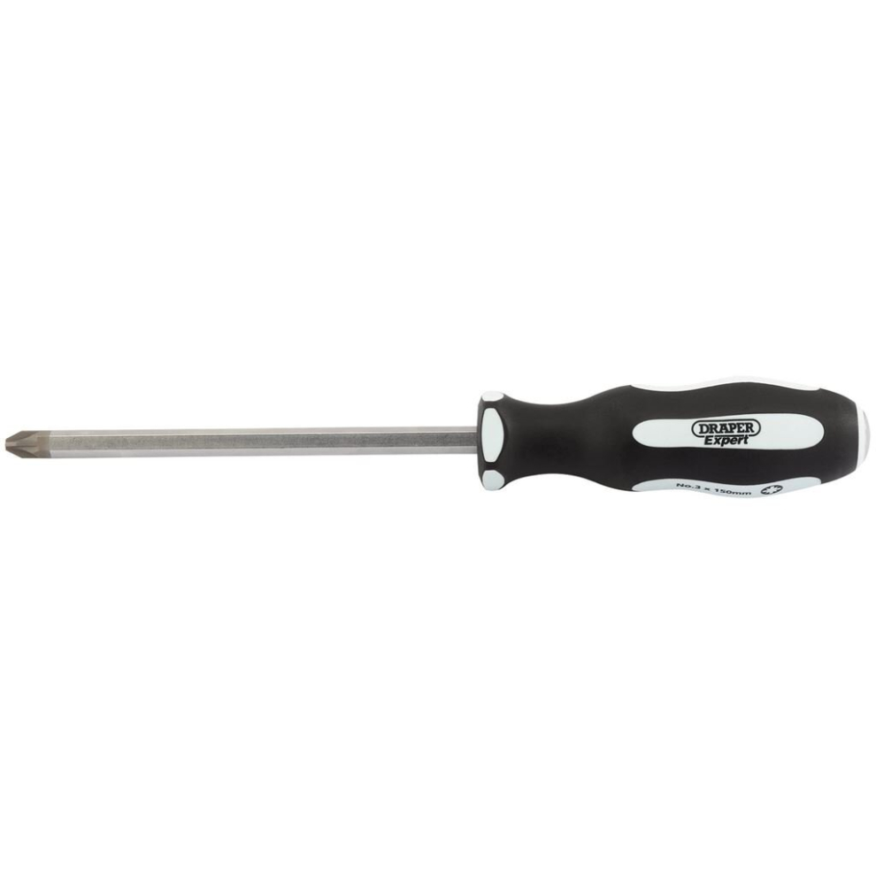 Pound Thru' PZ TYPE Soft Grip Screwdriver, No.3 x 150mm