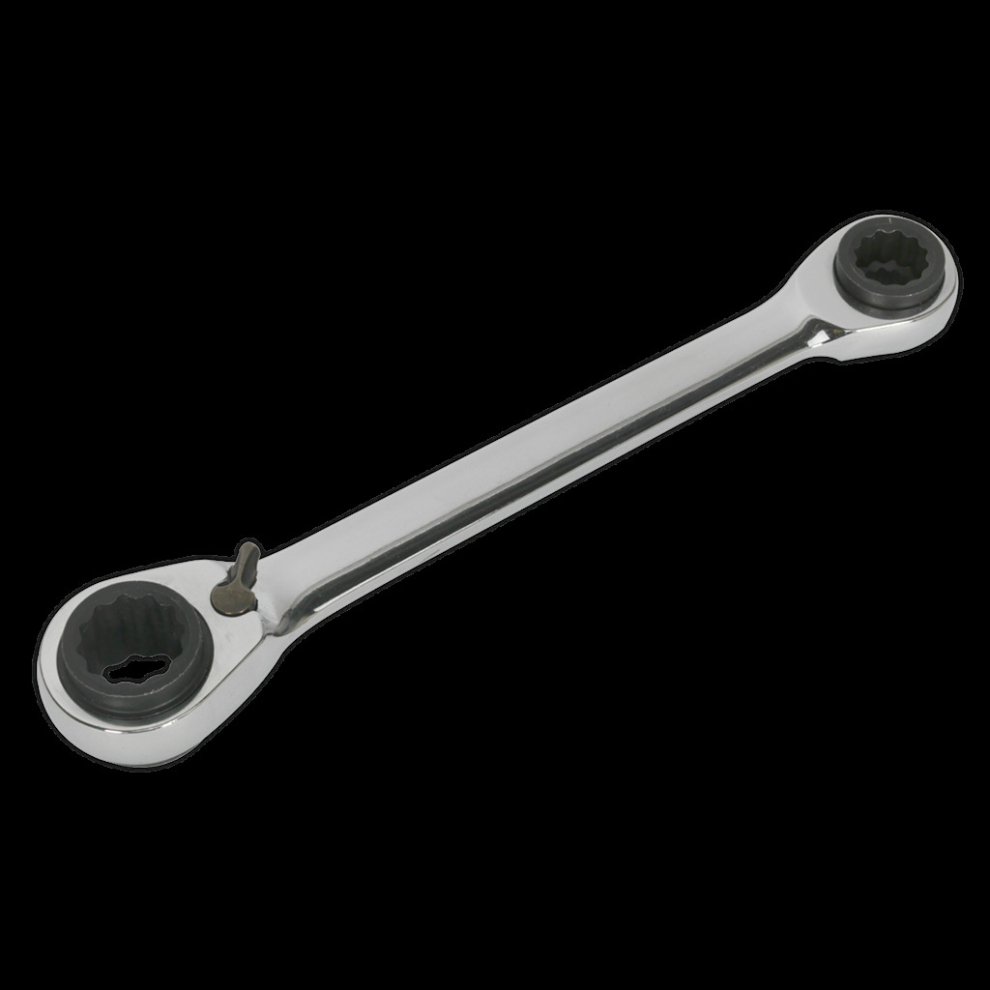 Ratchet Ring Spanner 4-In-1 Reversible Metric 5051747740440