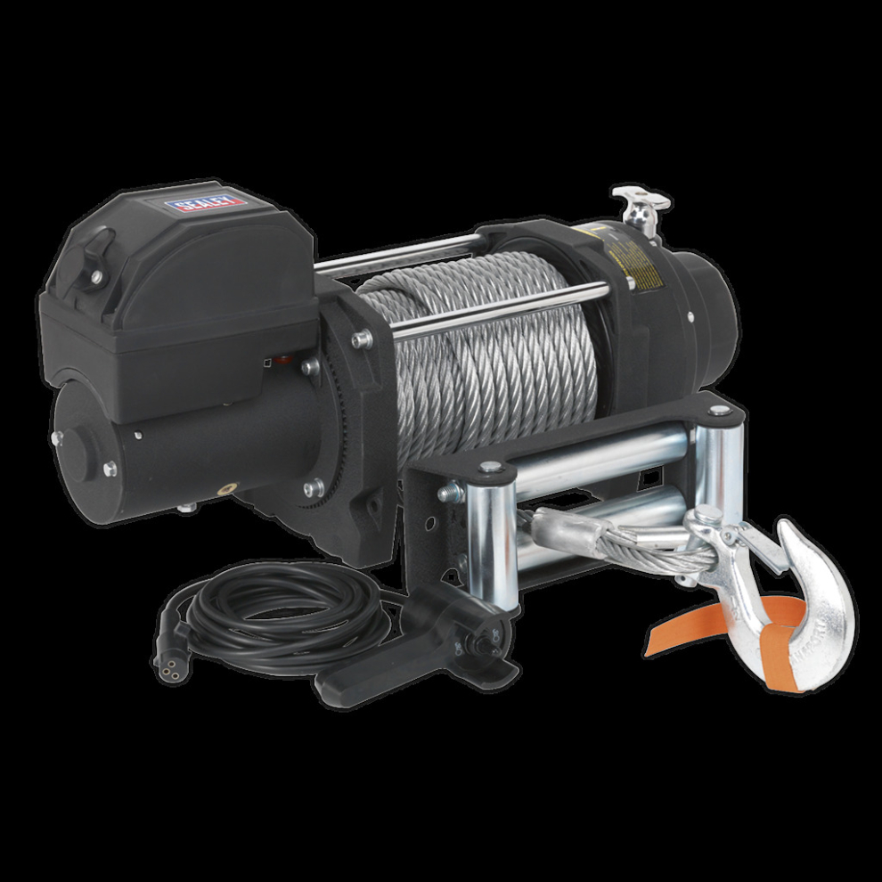 Sealey Recovery Winch 8180Kg(18000Lb)Line Pull 12V Industrial