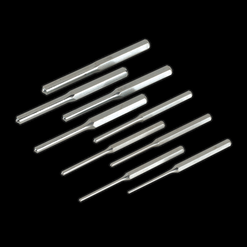 Sealey Roll Pin Punch Set 9pc 1/8-1/2" - Imperial
