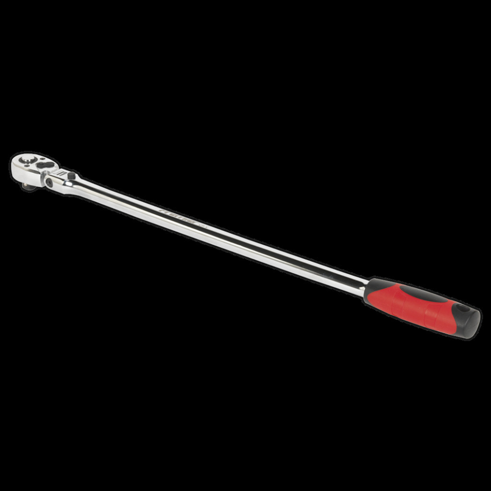 Sealey Ratchet Wrench Flexi-Head Extra-Long 600Mm 1/2"Sq Drive