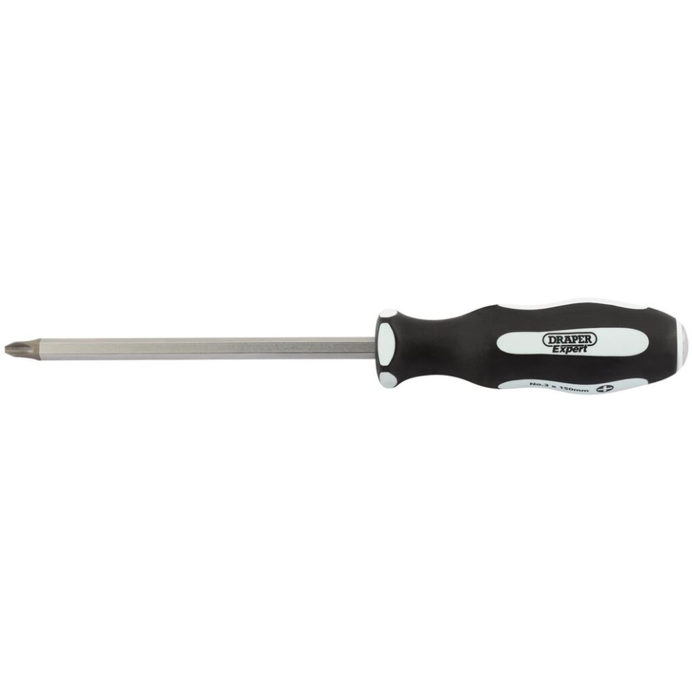 Pound Thru' Cross Slot Soft Grip Screwdriver, No.3 x 150mm-image-OPC-PQSGNK-NEW