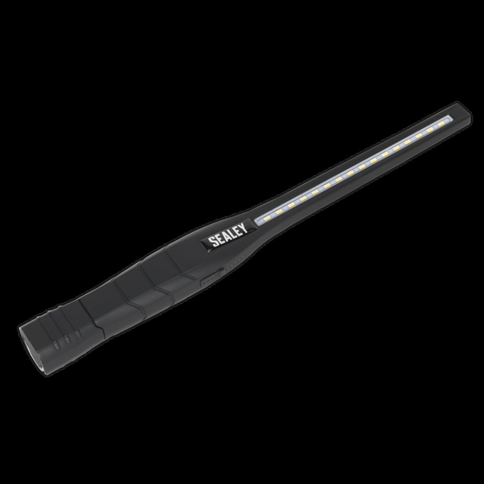 Rechargeable 360° Slim Inspection Light 8W & 1W SMD LED Black Lithium-ion