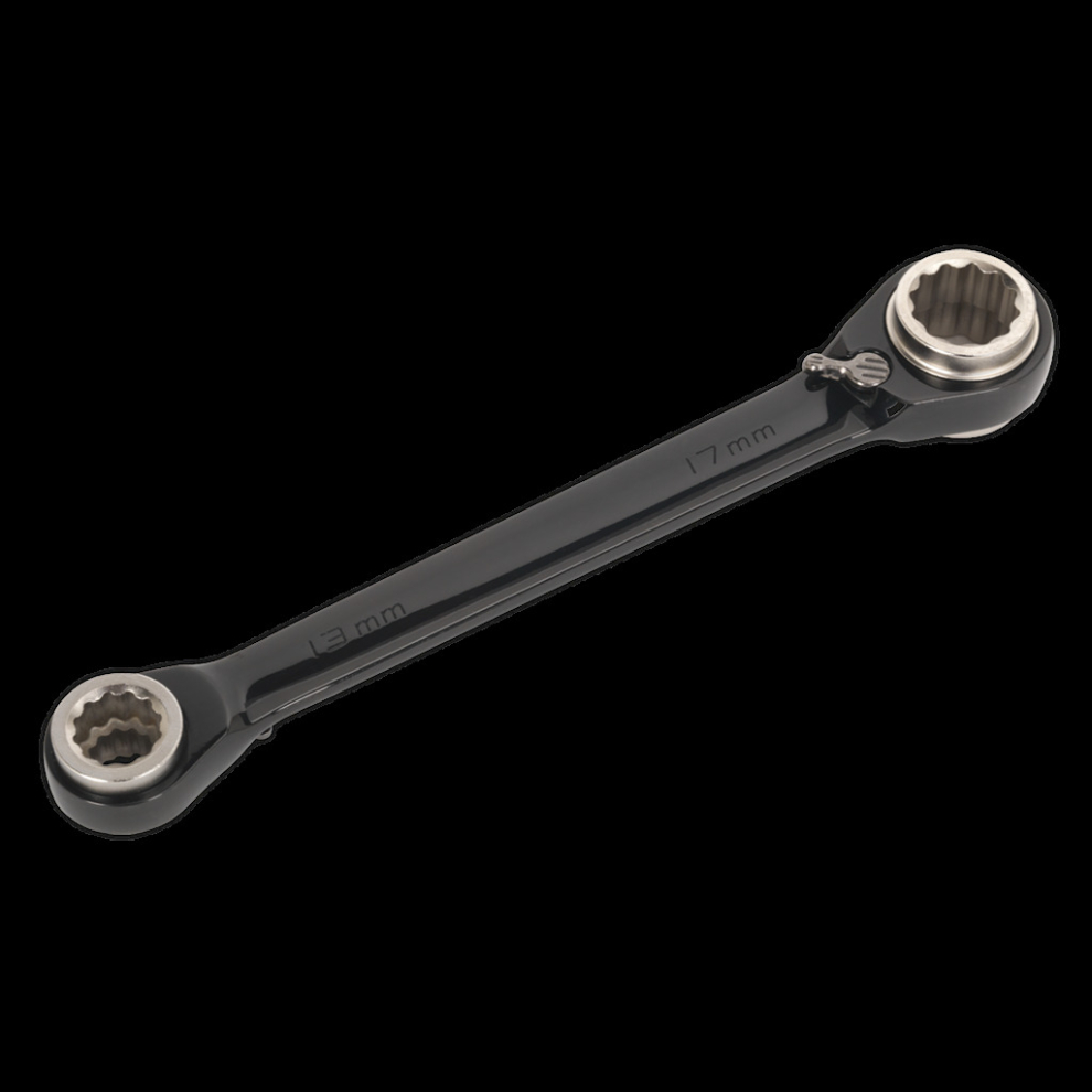 Sealey Ratchet Ring Spanner 4-In-1 Reversible Metric