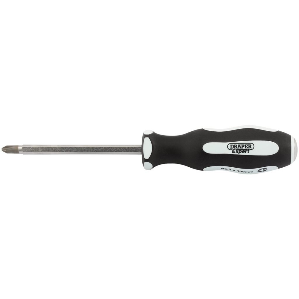 Pound Thru' Cross Slot Soft Grip Screwdriver, No.2 x 100mm