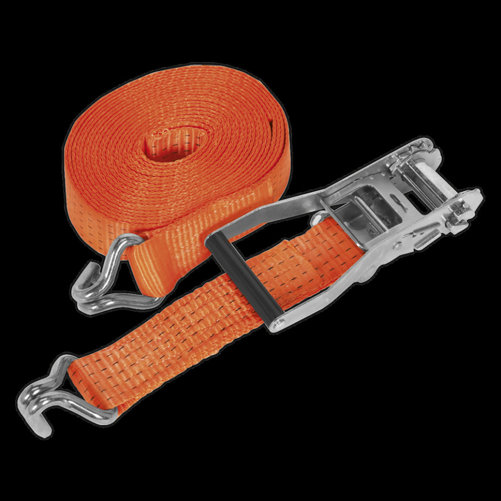 Ratchet Strap 50Mm X 10M Polyester Webbing 5000Kg Breaking Strength 5051747807341