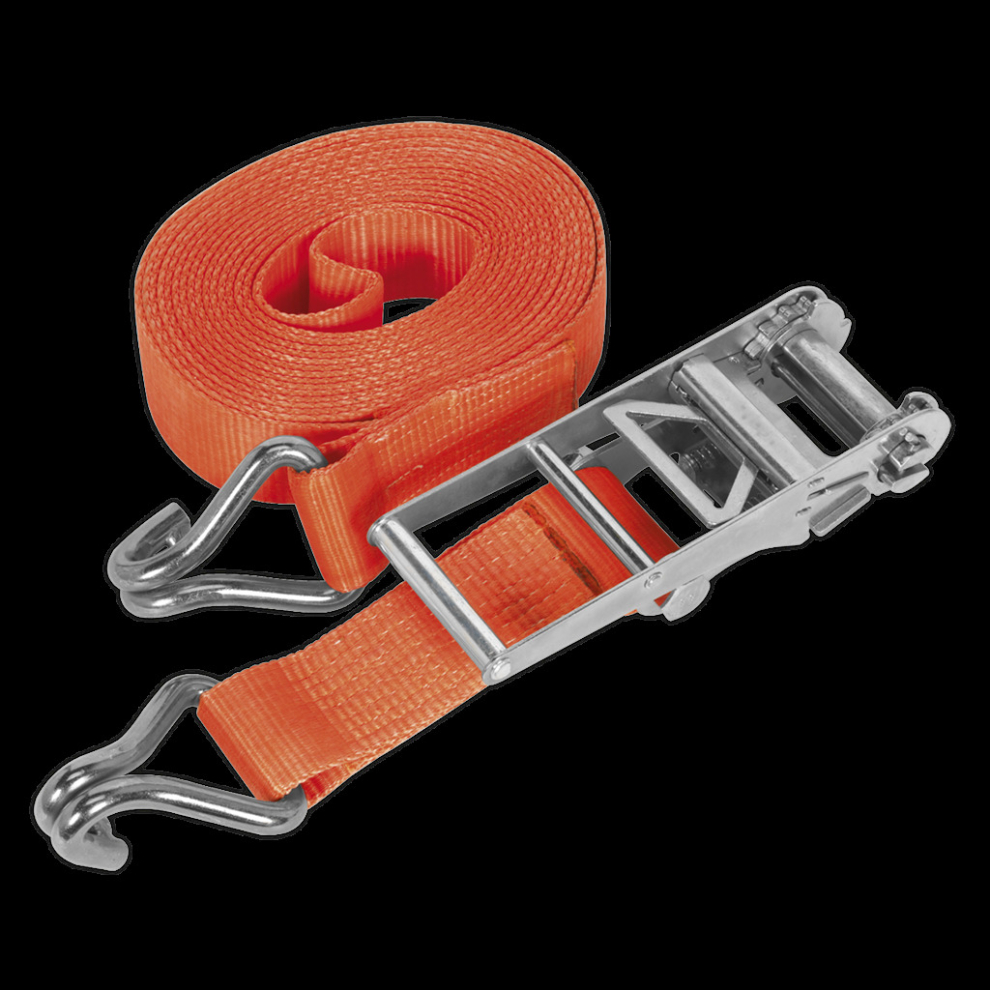 Sealey Ratchet Strap 75Mm X 10M Polyester Webbing 10000Kg Breaking Strength