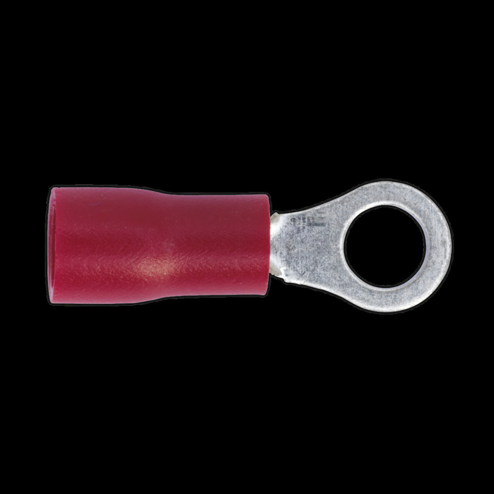 Easy-Entry Ring Terminal Ø4.3mm (4Ba) Red Pack Of 100 5054511012866