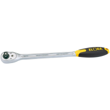 Elora Quick Release Soft Grip Reversible Ratchet, 1/2"" Sq. Dr., 375mm