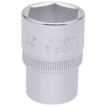 Elora Hexagon Socket, 1/2"" Sq. Dr., 21mm