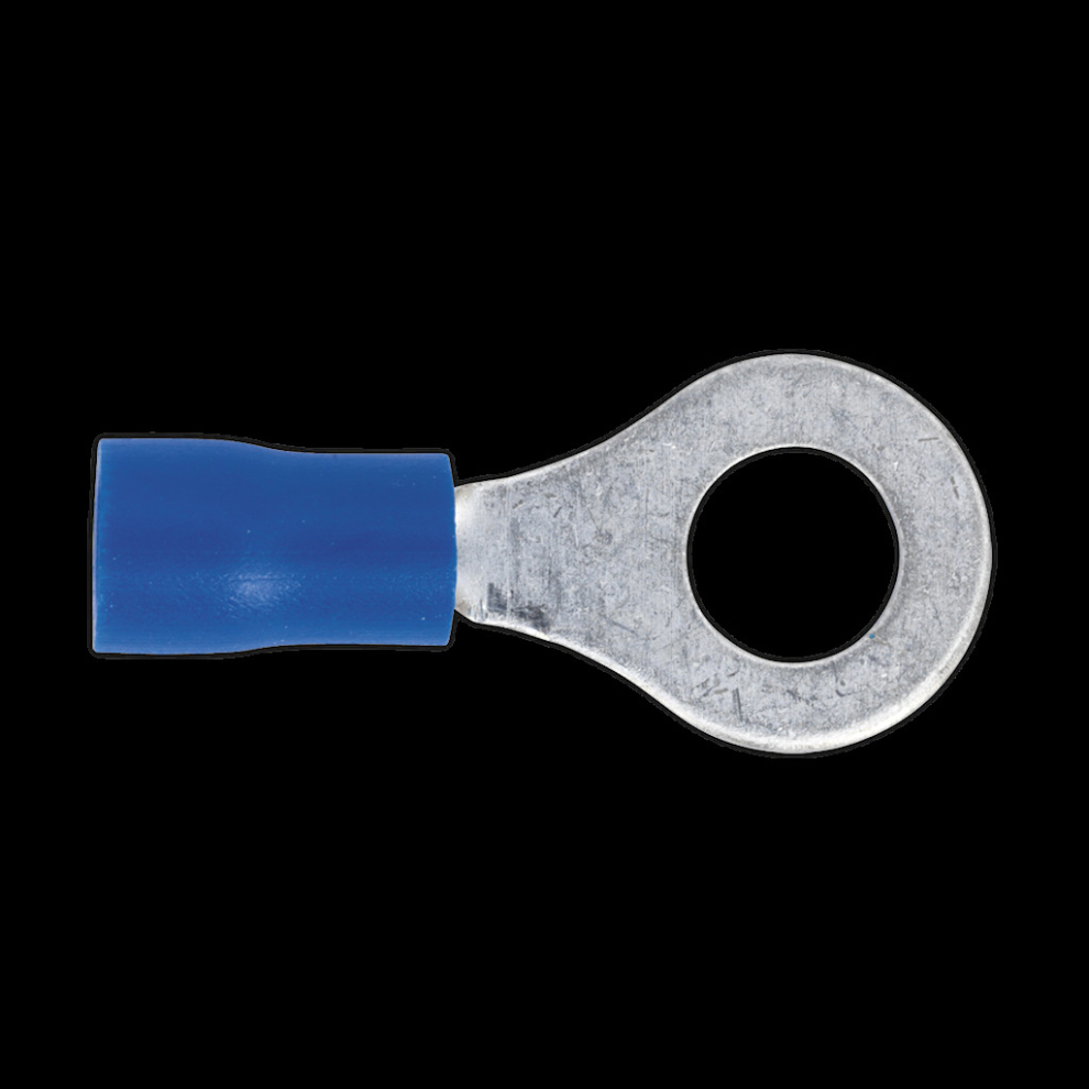 Easy-Entry Ring Terminal Ø6.4mm (1/4") Blue Pack Of 100 5054511012460