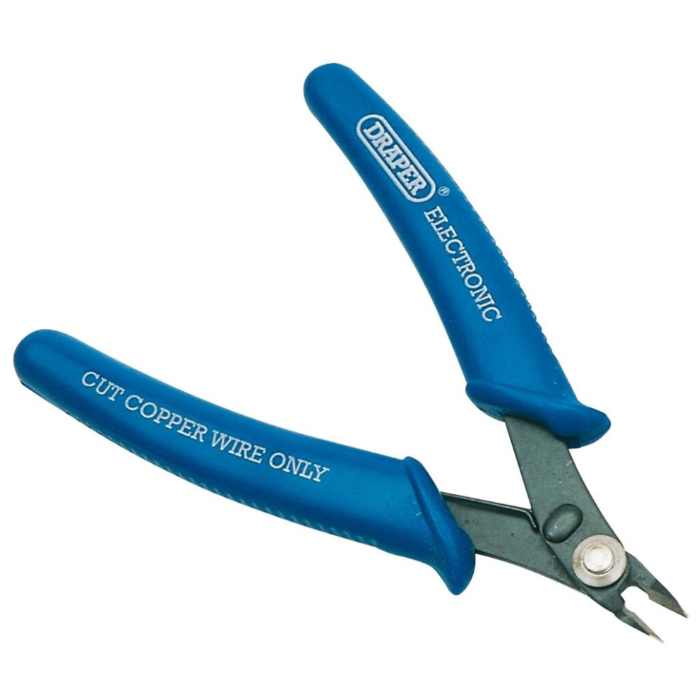 Draper Electronic Flush Cut Nipper, 130Mm