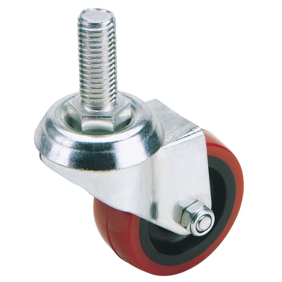Draper Swivel Bolt Fixing Polyurethane Wheel, 75Mm Diameter, S.w.l. 70Kg