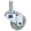 Draper Swivel Bolt Fixing Rubber Castor, 100mm Diameter, S.W.L. 80kg 1