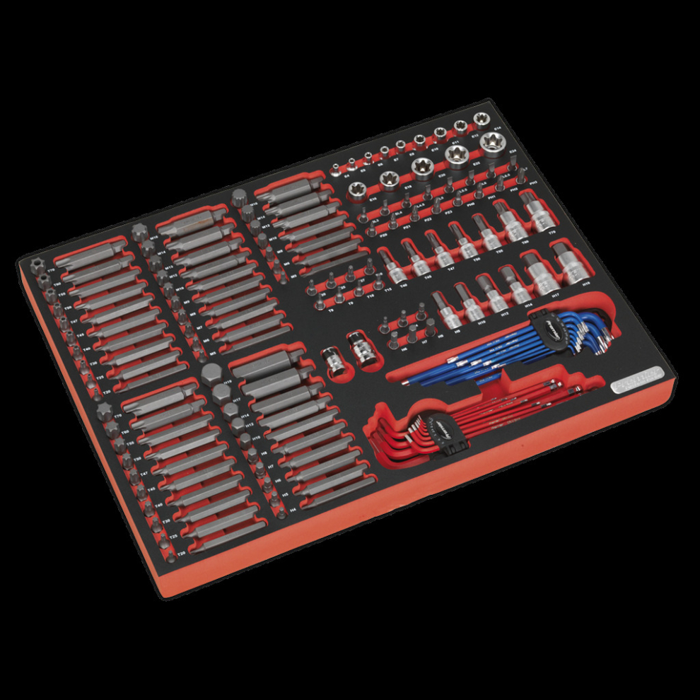 Tool Tray with Specialised Bits & Sockets 177pc