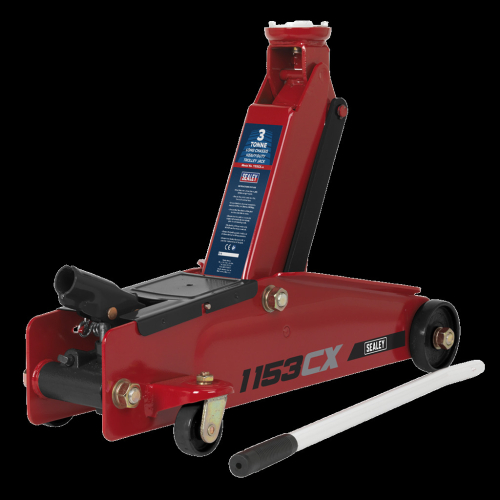 Sealey Trolley Jack 3 Tonne Long Reach Heavy-Duty