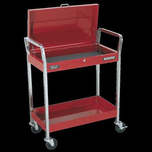 Sealey Trolley 2-Level Heavy-Duty with Lockable Top