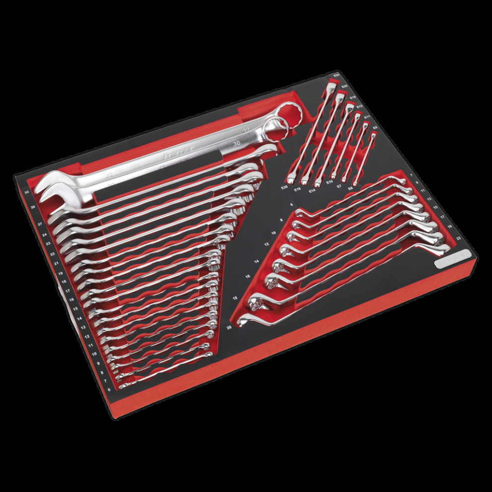 Tool Tray with Spanner Set 35pc