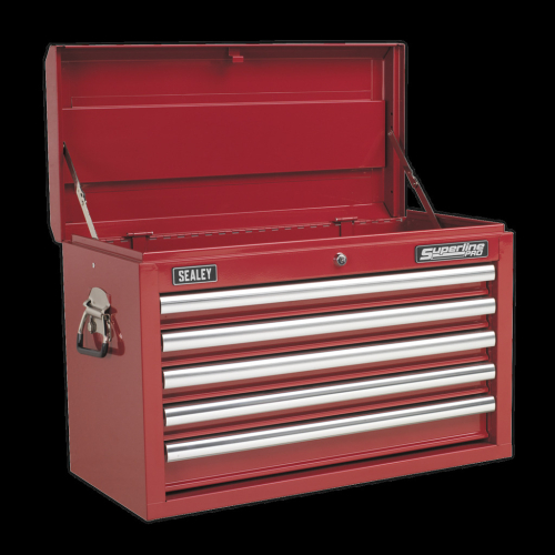 Sealey Topchest 5 Drawer with Ball-Bearing Slides - Red