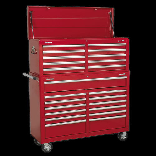 Sealey Tool Chest Combination 23 Drawer with Ball-Bearing Slides - Red
