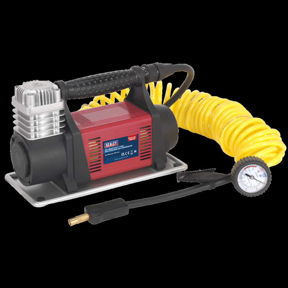 Tyre Inflator/Mini Air Compressor 12V Heavy-Duty