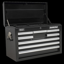 Topchest 8 Drawer with Ball-Bearing Slides - Black