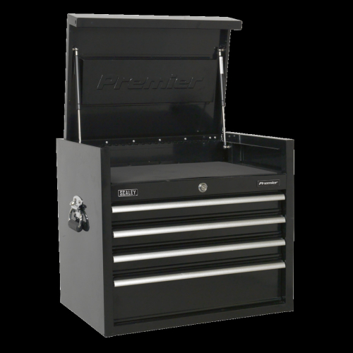 Sealey Topchest 4 Drawer 660mm Heavy-Duty Black
