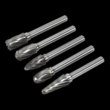 Tungsten Carbide Rotary Burr Set 5pc Ripper/Coarse