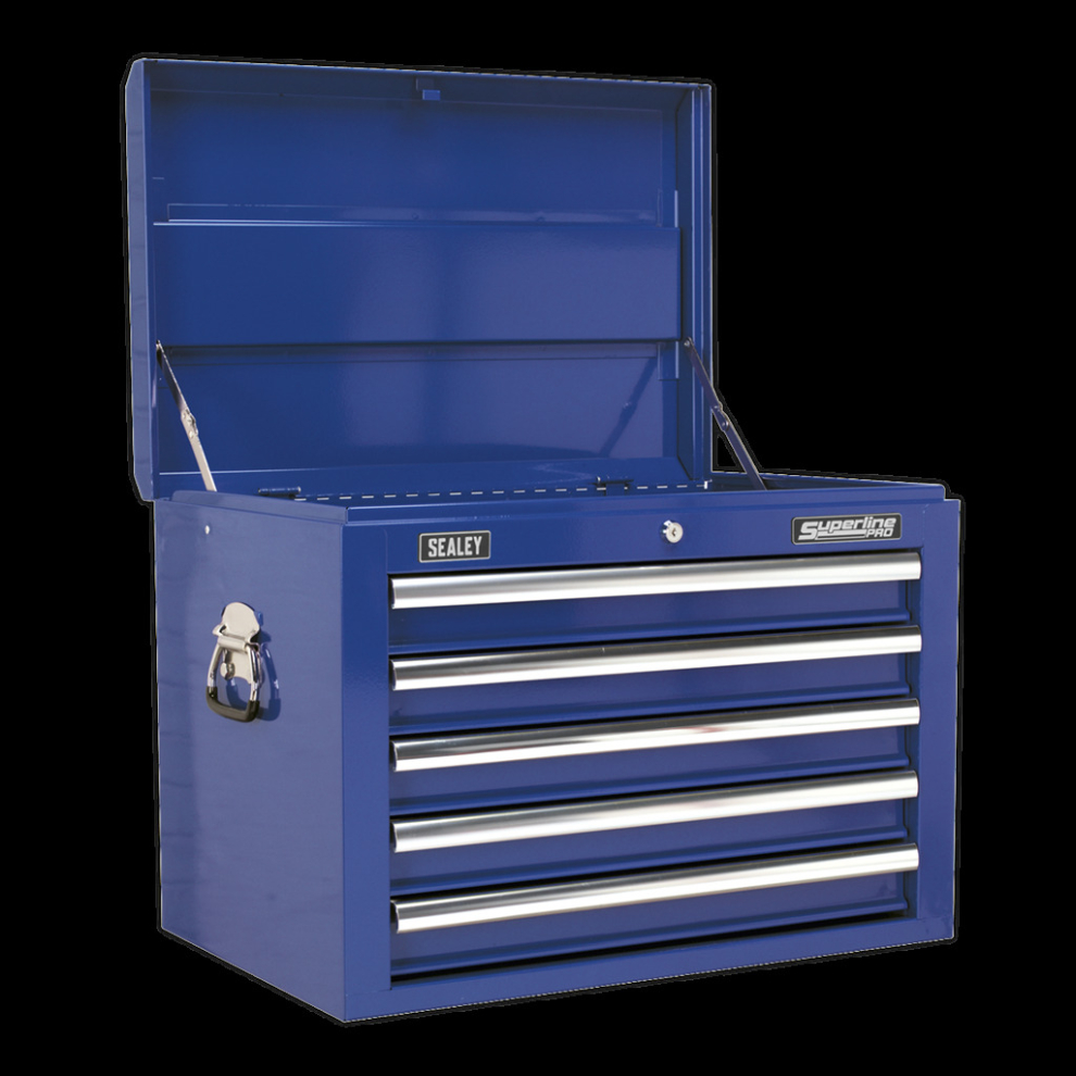 Topchest 5 Drawer with Ball-Bearing Slides - Blue