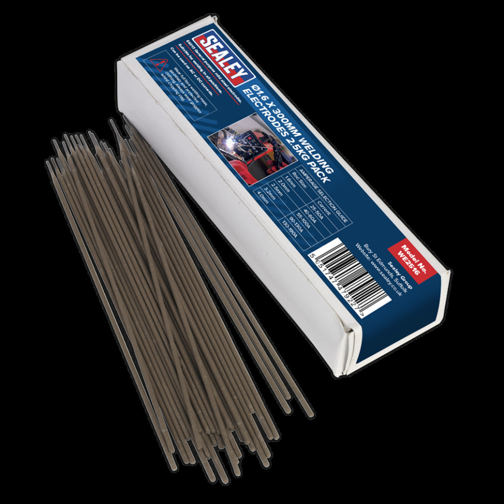 Welding Electrodes Ø1.6 x 300mm 2.5kg Pack