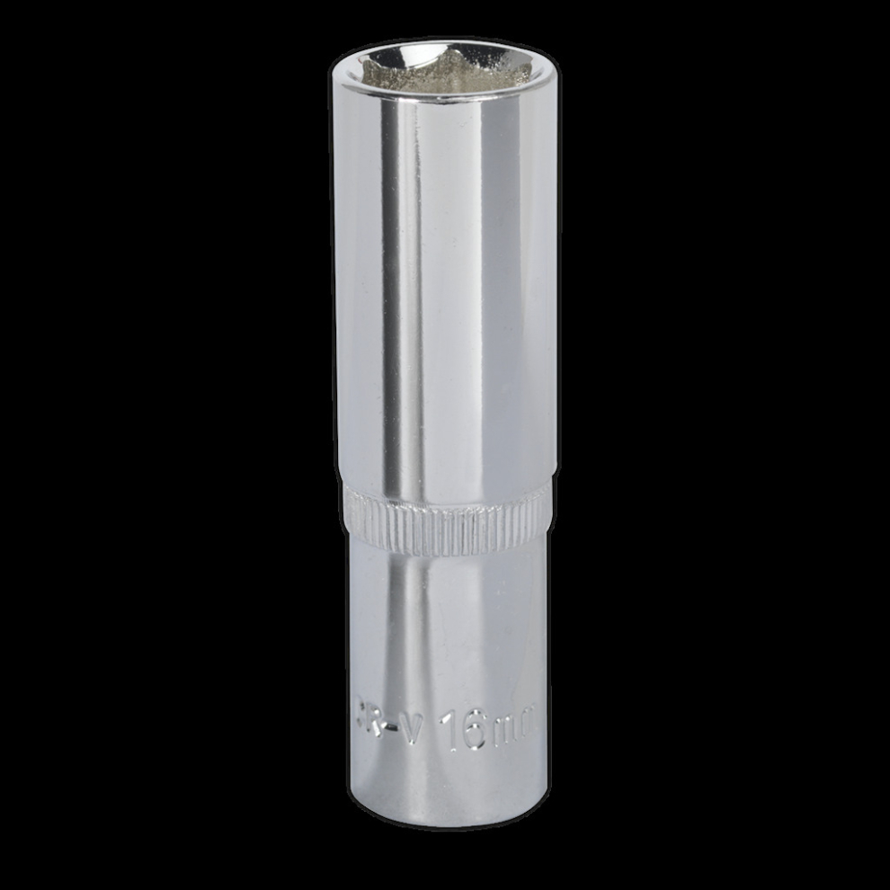 WallDrive® Socket 16mm Deep 1/2"Sq Drive Fully Polished