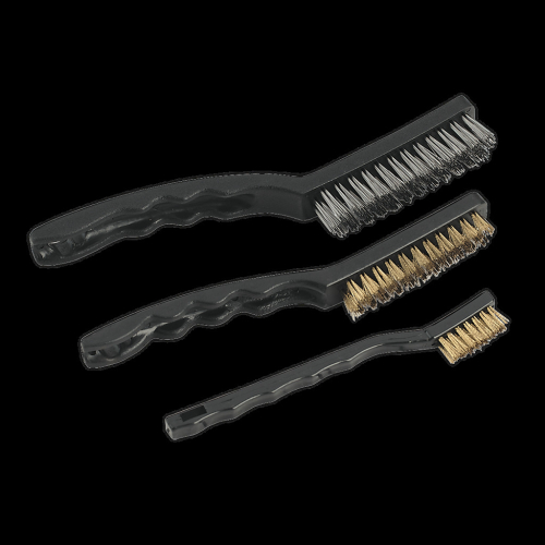 Sealey Wire Brush Set Auto Engineer's 3pc