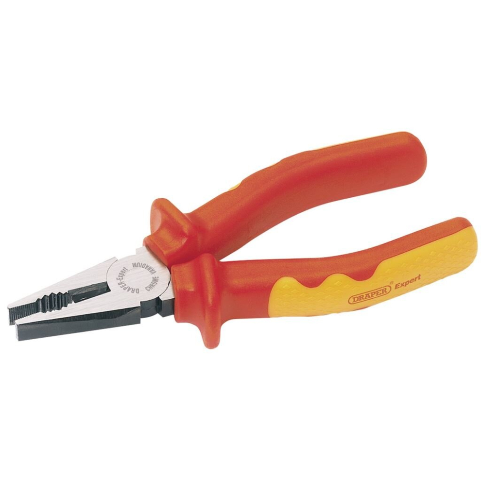 Draper Vde Approved Fully Insulated Combination Pliers, 160Mm