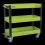 Sealey Workshop Trolley 3-Level Heavy-Duty - Hi-Vis Green 1