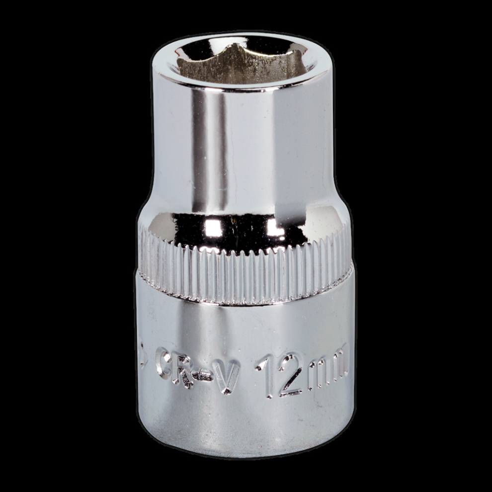 Sealey Walldrive® Socket 12Mm 1/2"Sq Drive Fully Polished Size 1