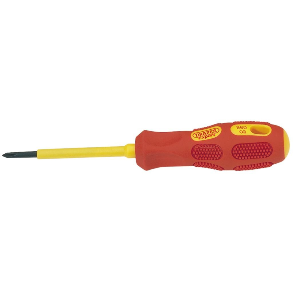 VDE Approved Fully Insulated Cross Slot Screwdriver, No.0 x 60mm (Sold Loose)