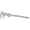 Draper Vernier Caliper with Fine Adjustment, 0 - 200mm or 8"" 1