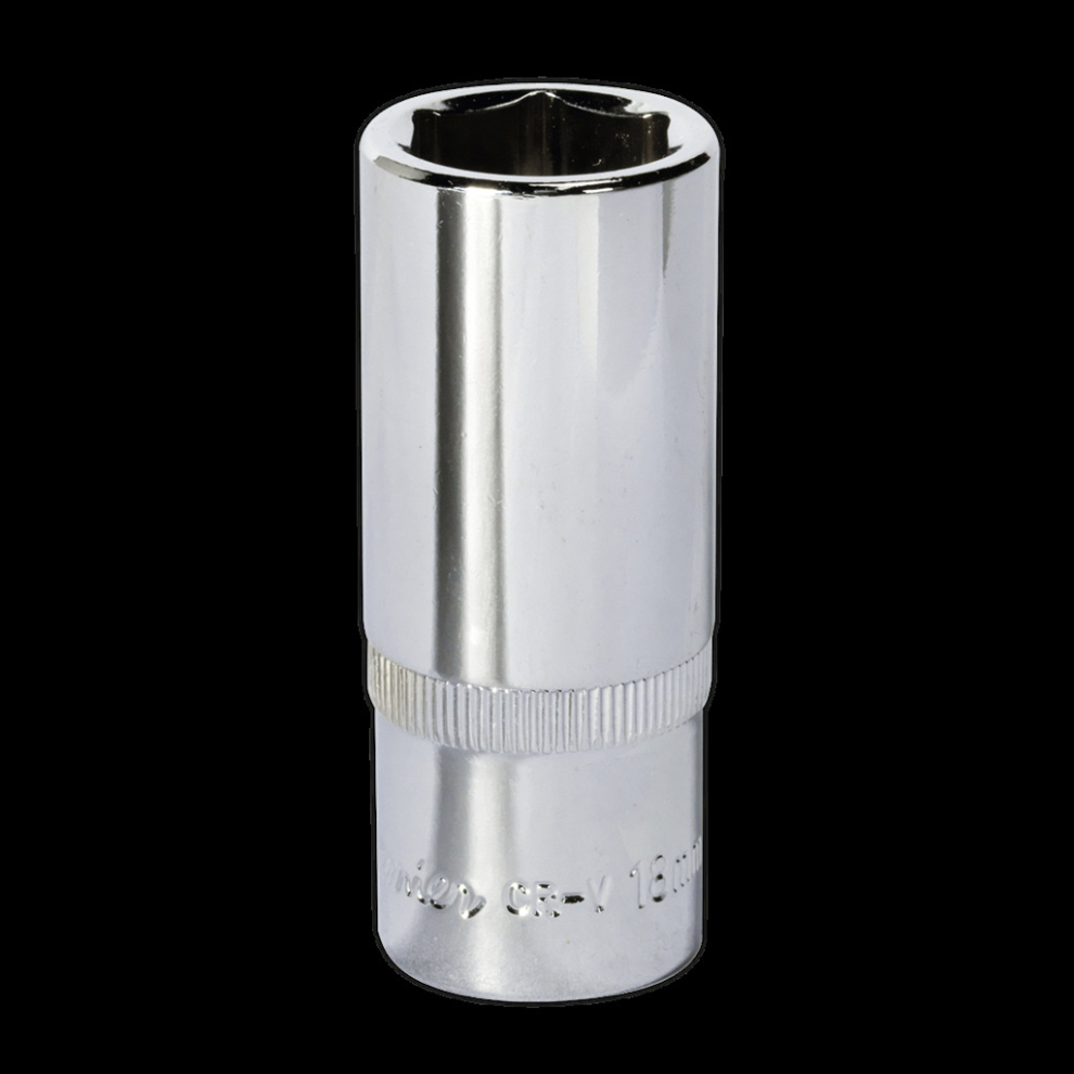 Sealey Walldrive® Socket 18Mm Deep 3/8"Sq Drive Fully Polished Size 3