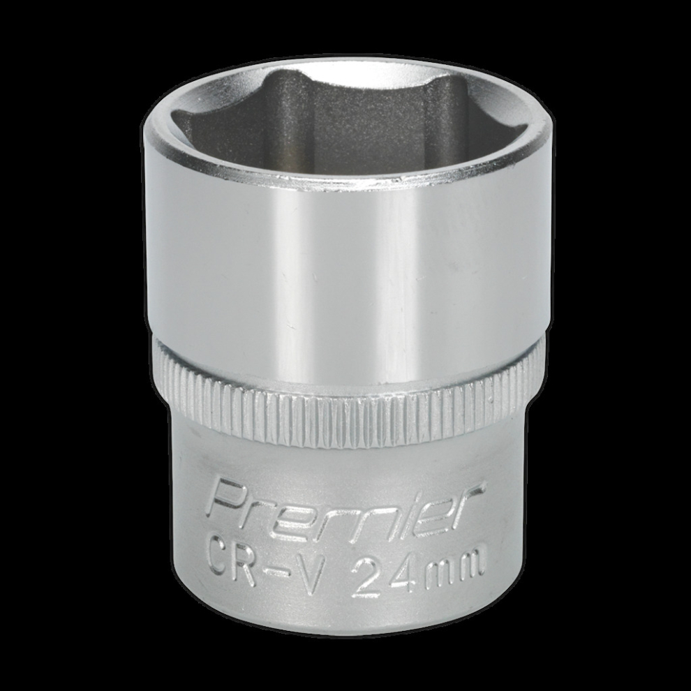 Sealey Walldrive® Socket 24Mm 1/2"Sq Drive