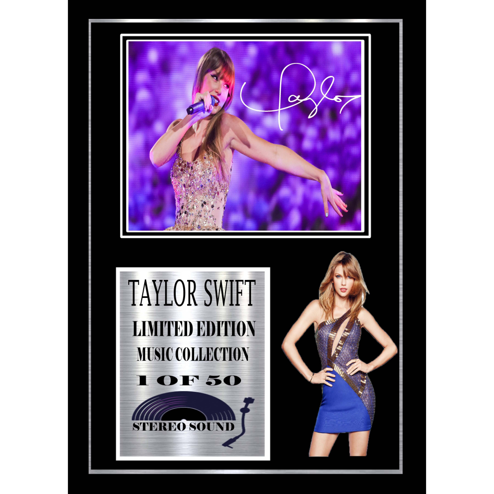 taylor swift signed display